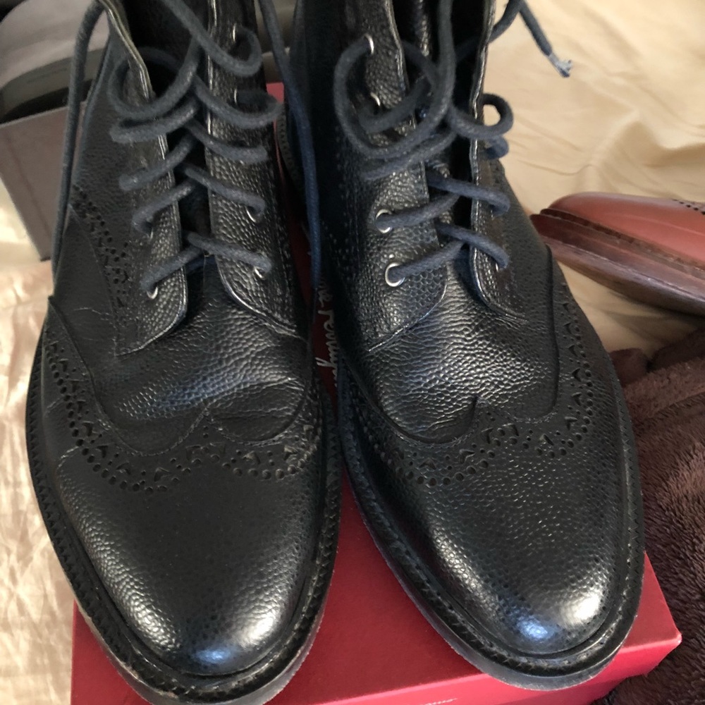Rebecca minkoff black leather boots